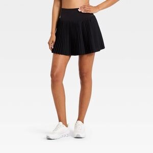 All In Motion Women’s Black Woven High-Rise Pleated Skort Size XXL
